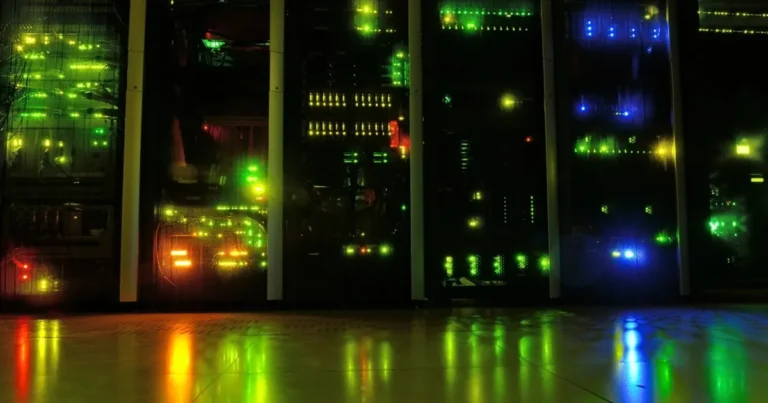 Server room representing WordPress site recovery after a Google flag
