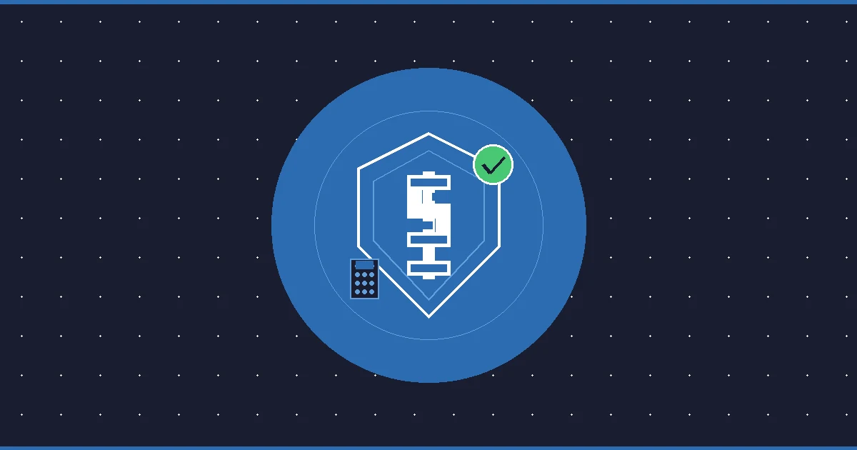 Security shield with dollar sign and calculator representing FTC Safeguards Rule compliance for accounting firms